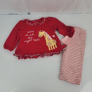 Messages from the Heart Cute in all the Right Spots Giraffe Baby Outfit Clothes